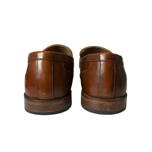 Steve Madden Dalton Penny Loafers Leather Size 10.5 Cognac Brown Old Money main image 7